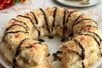 Kalıpta Muhallebili Kadayıf Tatlısı