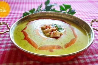 Patatesli Kereviz Sapı Çorbası