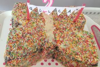 Kelebek Doğum Günü Pastası