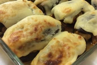 Mantarlı Patlıcan Kebabı