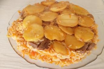 Patatesli Çevirme Pilavı Tarifi