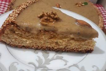Tahin Soslu Tart Kek