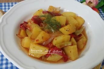 Tencerede Etsiz Patates Yemeği Tarifi