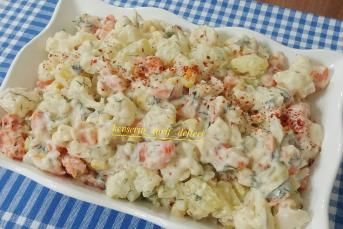 Patatesli Havuçlu Karnabaharlı Salata