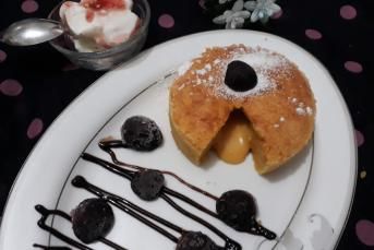 Karamel Soslu Beyaz Çikolatalı Sufle