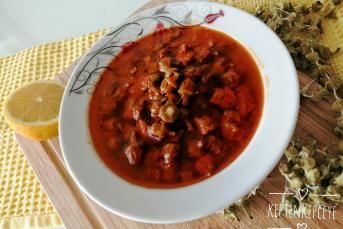 Kuru Çiçek Bamya Çorbası Tarifi