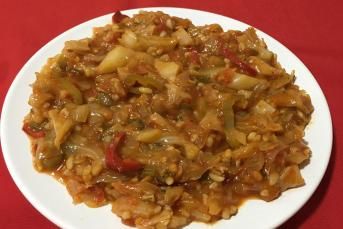 Zeytinyağlı Lahana Yemeği Tarifi