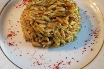 Pesto Soslu Şehriye Pilavı