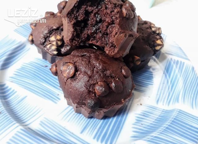 Kakaolu Çikolatalı Muffin Kek