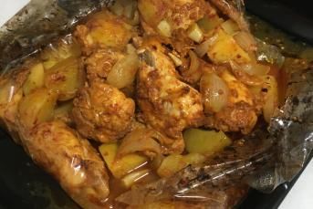 Fırın Poşetinde Tavuk Pirzola Patates