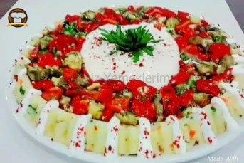 Közlenmiş Sebzelerle Patates Salatası