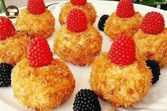 Kadayıflı İrmik Topları