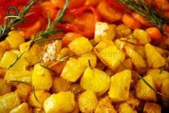 Bal Kabağı, Havuç, Kırmızı Biber Kızartması