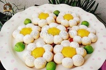 Portakal Kremalı Papatya Kurabiye