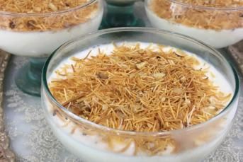 Kadayıflı Sütlü Muhallebi