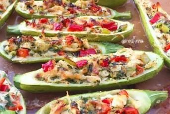 Tavuklu Kremalı Kabak Sandal