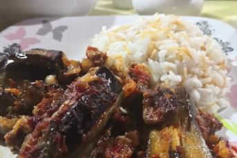 Fırında Kuzu Etli Patlıcan