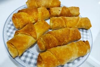 Kızartmadan Fırında Pastırmalı Börek