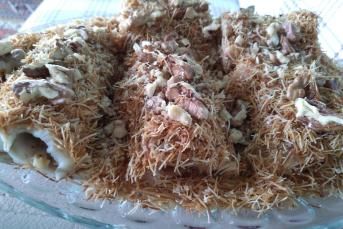 Muhallebili Kadayıf Sarması