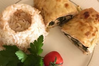 Ispanaklı Tavuk Sarma