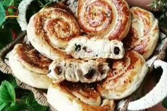 Milföyden Zeytinli Gül Böreği