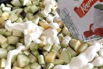 Fırında Kremalı Kaşarlı Sebze