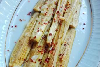 Sarımsaklı Limonlu Kabak Mezesi