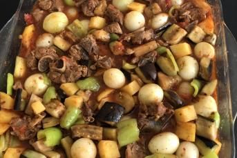 Fırında Etli Türlü Tarifi