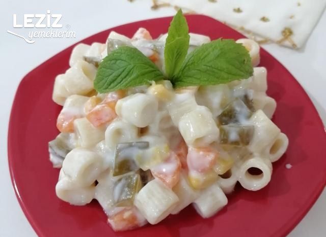 Makarna Salatası Tarifi (Yoğurtlu Mayonezli)