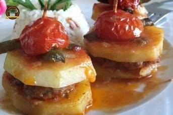 Fırında Patatesli Köfte
