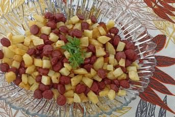 Kahvaltılık Patatesli Sosis