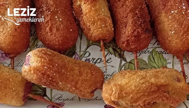 Kore Usulü Sosis (Korean Hot Dog)