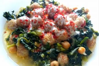 Bulgur Köfteli Nohutlu Ispanak