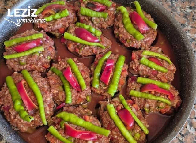 Lahmacun İçli Bostan Patlıcan Yemeği