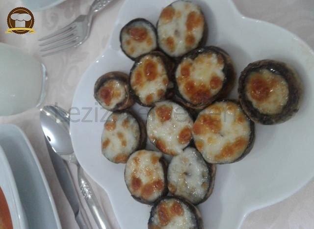 Fırında Kaşarlı Mantar