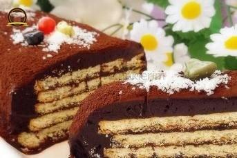 Çikolatalı Bisküvili Soğuk Pasta