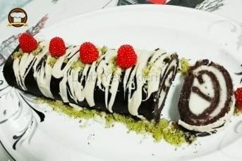 Muzlu Pudingli Bisküvili Rulo Pasta