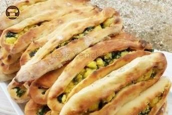 Patatesli Açık Pide Yapımı