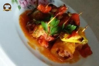 Köfteli Patlıcanlı Kürdan Kebabı