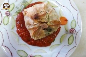 Tavuklu Bohça Kebabı