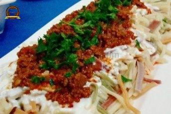 Kıyma Soslu Erişte