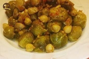 Mantarlı Nohutlu Brüksel Lahanası