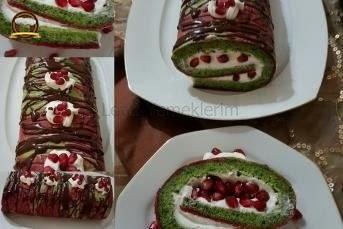 Ispanaklı Narlı Rulo Pasta