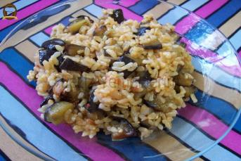 Patlıcanlı Pilav Yapımı