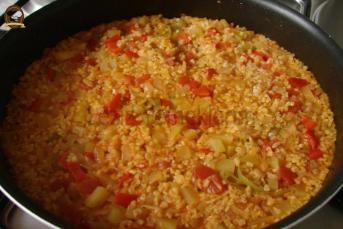 Taze Fasulyeli Bulgur Pilavı