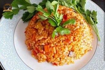 Sebzeli Bulgur Pilavı / Meyhane Pilavı