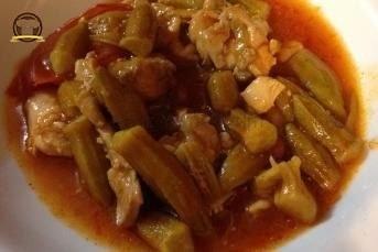 Nefis Tavuklu Bamya Yemeği