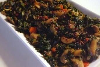 Mantarlı Ispanak Kavurması