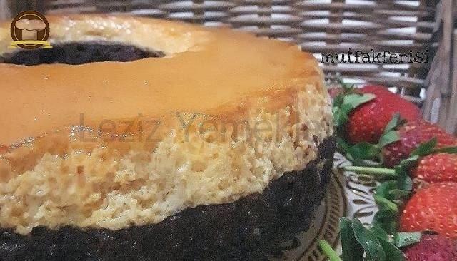 Krem Karamelli Kek Yapılışı Leziz Yemeklerim