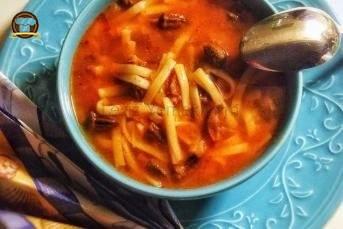 Erişteli Bamya Çorbası